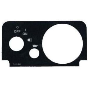 Console Plate For Fuel & Oil Light For TXT Fleet (Years 2010-Up)