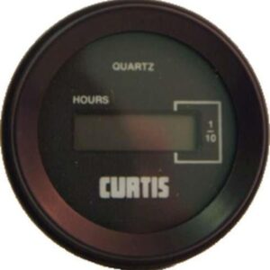 Curtis 12-48 Volt Round Hour Meter (Universal Fit)